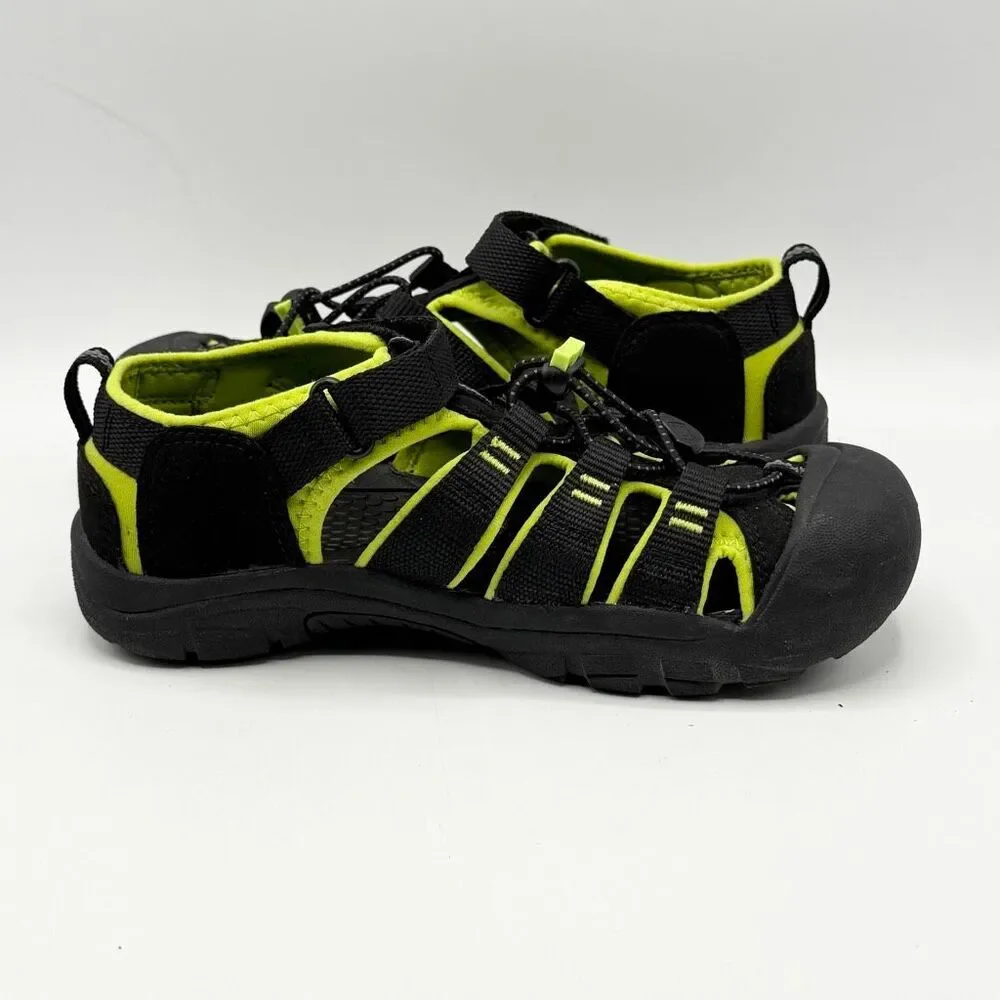 KEEN Newport II Lime Green Black Hiking Sandals - Big Kid US 4 / EU 36